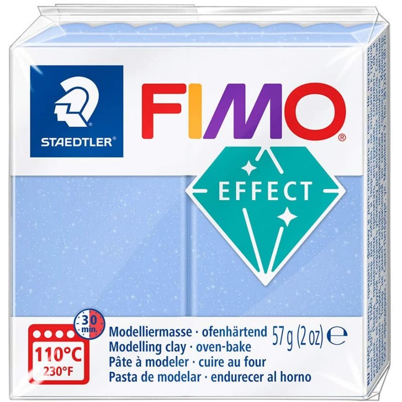 Graine Créative - Loisirs créatifs - Pâte FIMO Effect - Bleu agate - 56 g