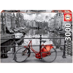 Educa - Puzzle 3000 pièces - Vélo à Amsterdam