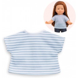 Corolle - Vêtement de poupée - T-shirt rayé gris - 36 cm