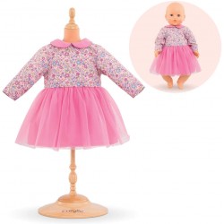 Corolle - Vêtement de poupée - Robe rose manches longues - 42 cm