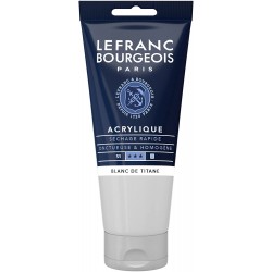 Lefranc Bourgeois Acrylique Fine Tube 80ml Blanc De Titane