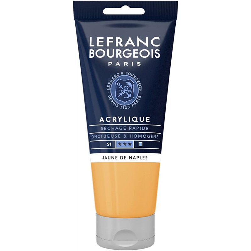 Lefranc Bourgeois - Peinture acrylique fine - 80ml - Jaune de Naples