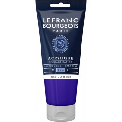 Lefranc Bourgeois - Peinture acrylique fine - 80ml - Bleu outremer