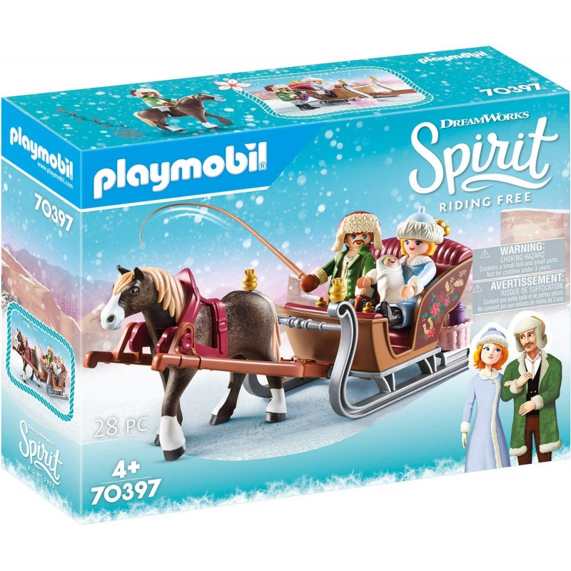 Playmobil - 70397 - Spirit - calèche d'hiver