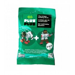 Kontiki - Jeu de construction - Plus-Plus - Mini sachet vert - 35 pièces