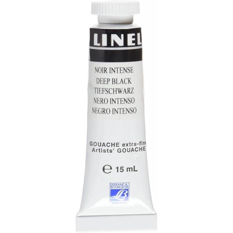 Lefranc Bourgeois - Peinture gouache - 15ml - Noir intense