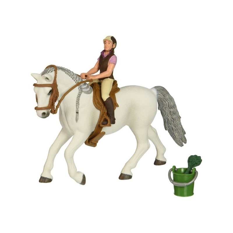 Schleich - 41433 - Blister - Cavalière sur jument lipizzan