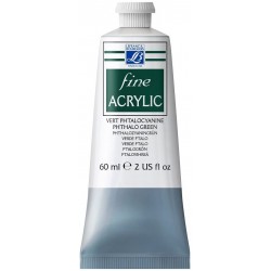 Lefranc Bourgeois - Peinture acrylique - 60ml - Vert Phtalocyanine