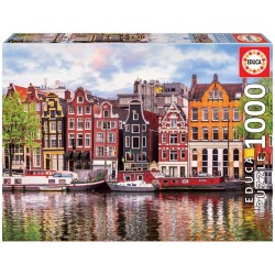 Educa - Puzzle 1000 pièces - Maisons dansantes, Amsterdam