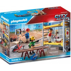 Playmobil - 70446 - City Life - Ouvriers avec échafaudage
