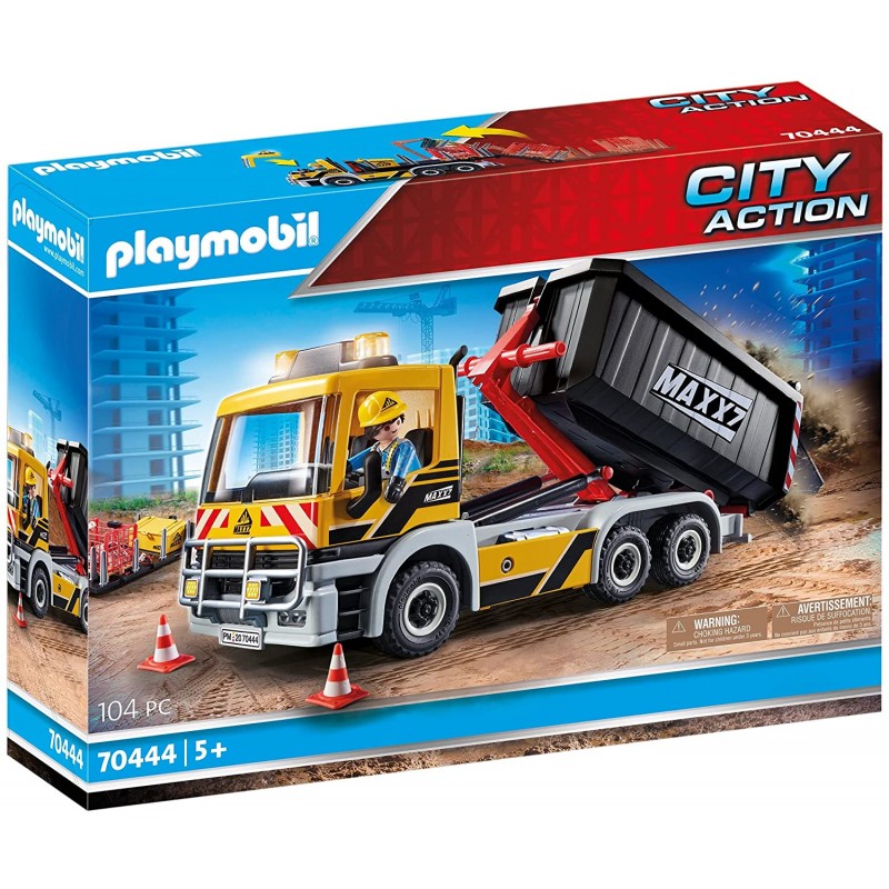 Playmobil - 70444 - City Life - Camion avec benne et plateforme