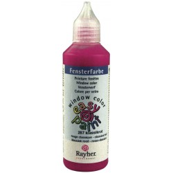 Rayher - Tube de peinture pour fenêtre - Rouge classique - 80 ml