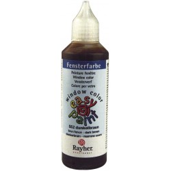 Rayher - Tube de peinture pour fenêtre - Brun foncé - 80 ml