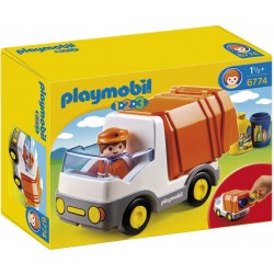Playmobil - 6774 - 1.2.3 - Camion poubelle