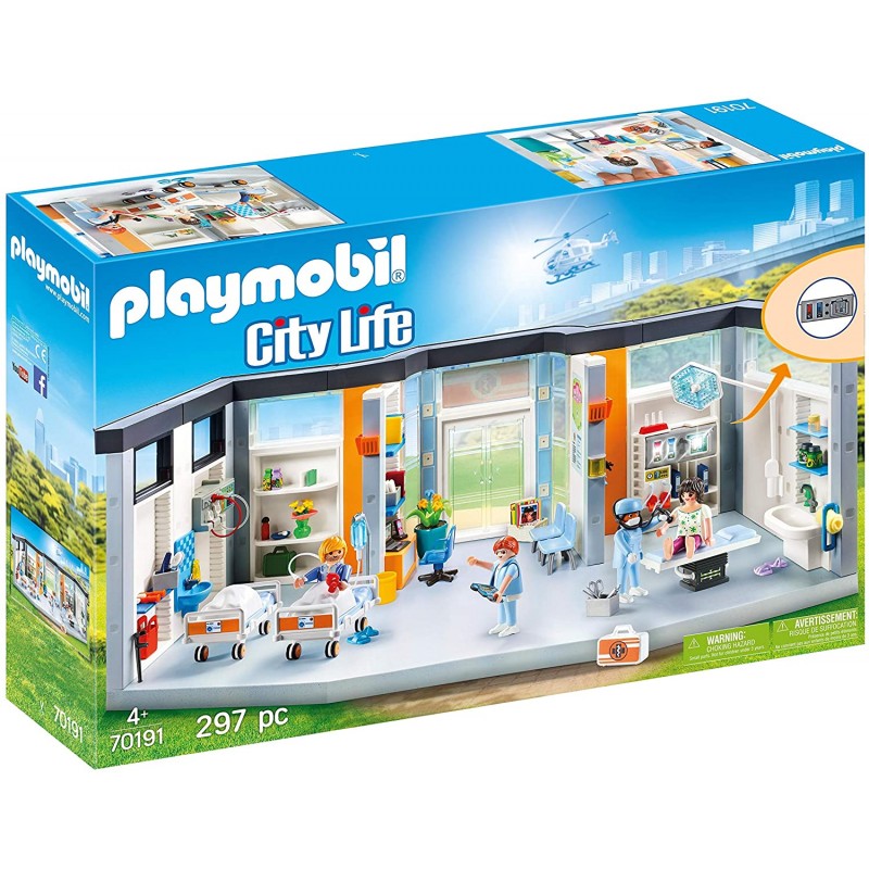 Playmobil - 70191 - L'hôpital - Clinique équipée