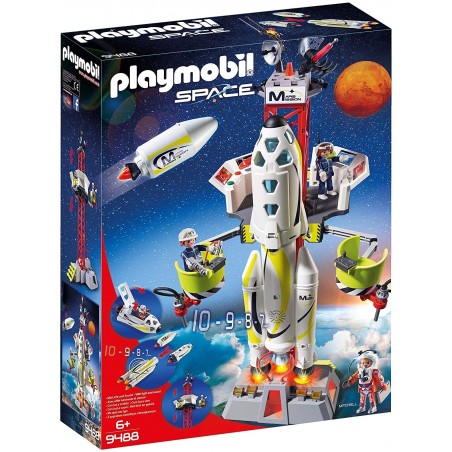 Playmobil - 9488 - Space - Fusée Mars avec plateforme de lancement