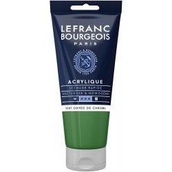 Lefranc Bourgeois - Peinture acrylique fine - 80ml - Vert oxyde de chrome