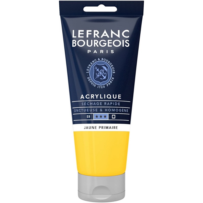 Lefranc Bourgeois - Peinture acrylique fine - 80ml - Jaune primaire