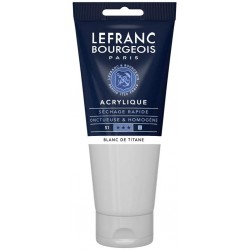 Lefranc Bourgeois - Peinture acrylique fine - 200ml - Blanc de titane