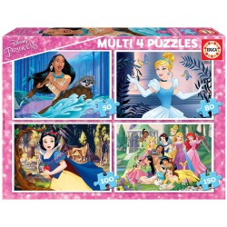 Educa - Puzzle 50, 80, 100 et 150 pièces - Disney Princesses