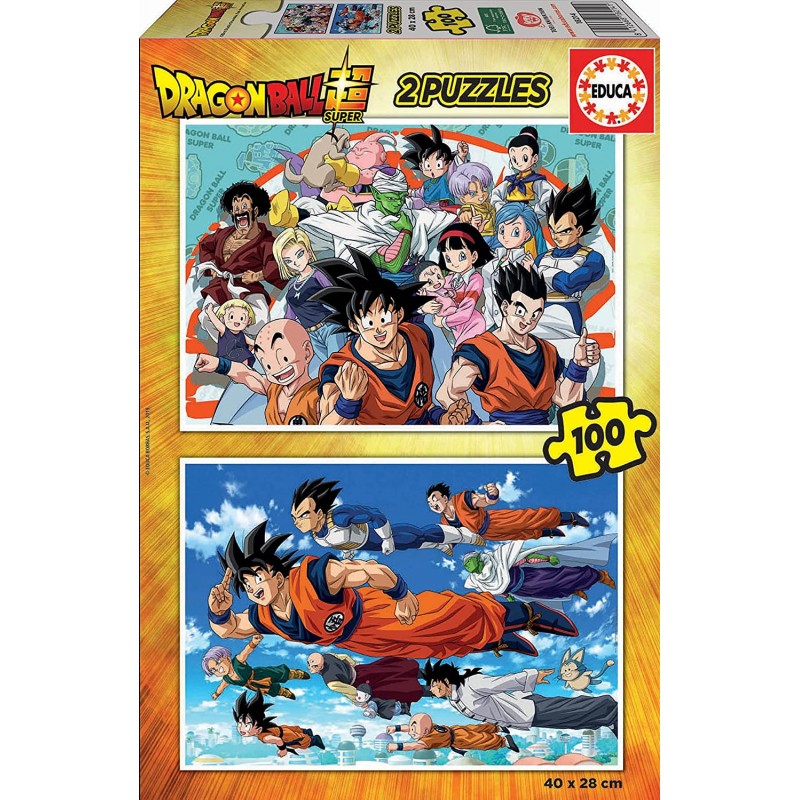 Educa - Puzzle 2x100 pièces - Dragon ball