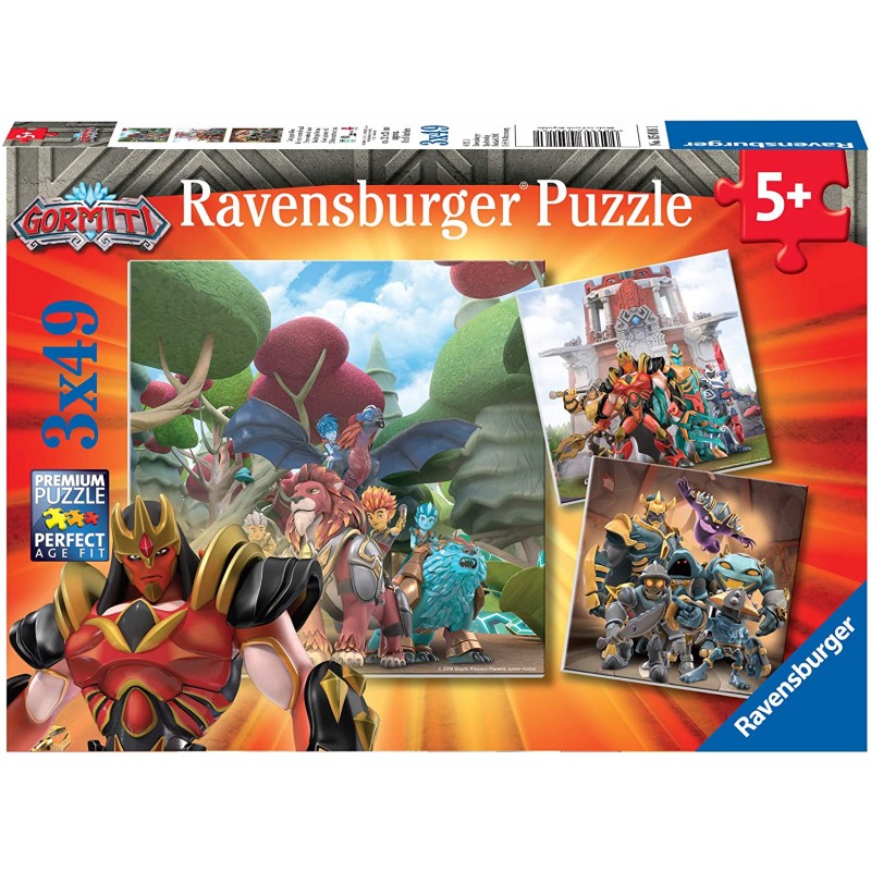 Ravensburger - Puzzles 3x49 pièces - Le Bien contre le Mal - Gormiti
