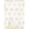 Rayher - Sachet de 3 feuilles de papier patch décoratives - Flocons de neige - 26 x 37,5 cm