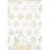 Rayher - Sachet de 3 feuilles de papier patch décoratives - Flocons de neige - 26 x 37,5 cm