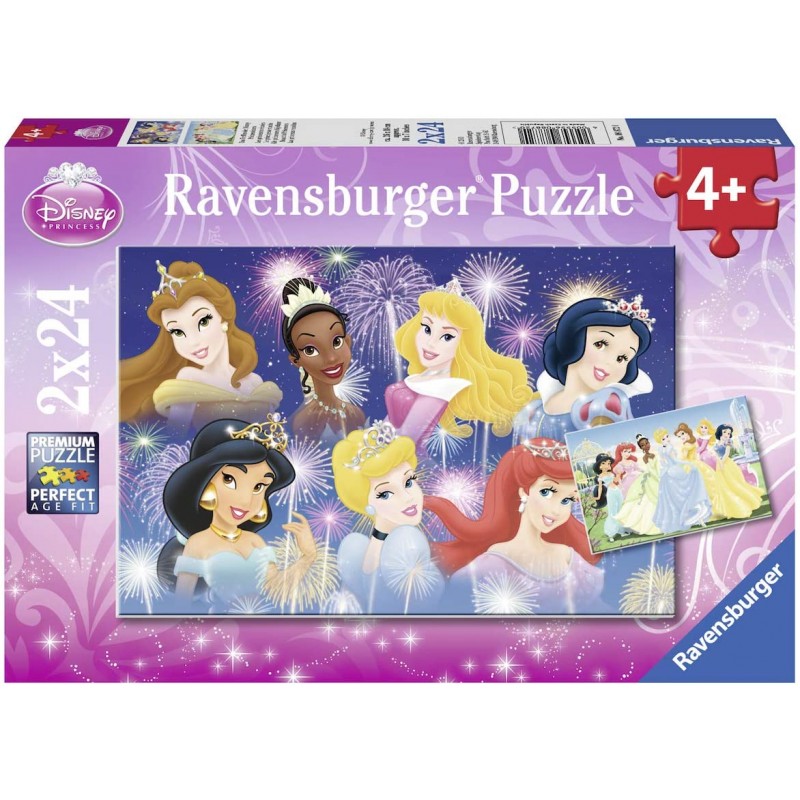 Ravensburger - Puzzles 2x24 pièces - Les princesses réunies - Disney Princesses
