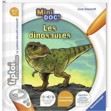 Ravensburger - Livre interactif tiptoi Mini Doc' - Les dinosaures