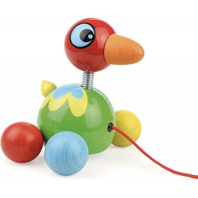 Vilac - Jouet à tirer en bois - Baby oiseau des îles