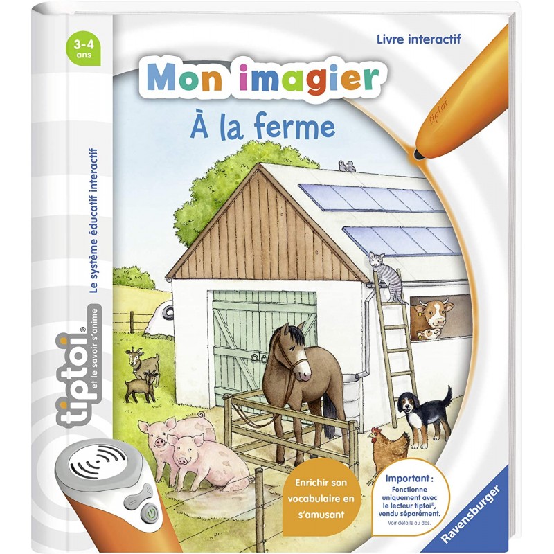 Ravensburger - Livre interactif tiptoi - Mon imagier à la ferme