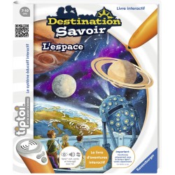 Ravensburger - Livre d'aventure interactif tiptoi - Destination savoir L'espace