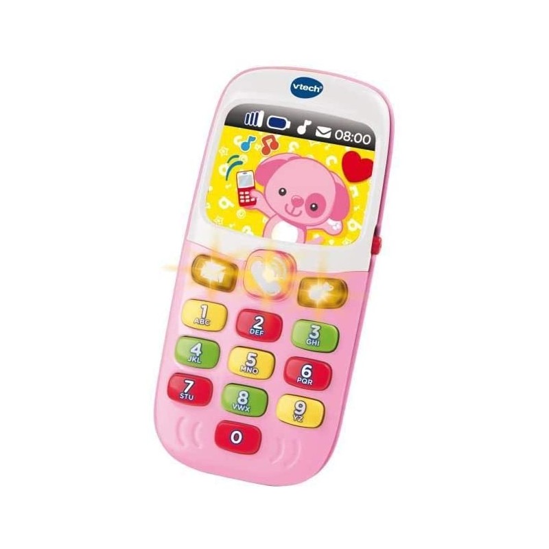 Vtech - Jouet électronique - Baby smartphone bilingue rose