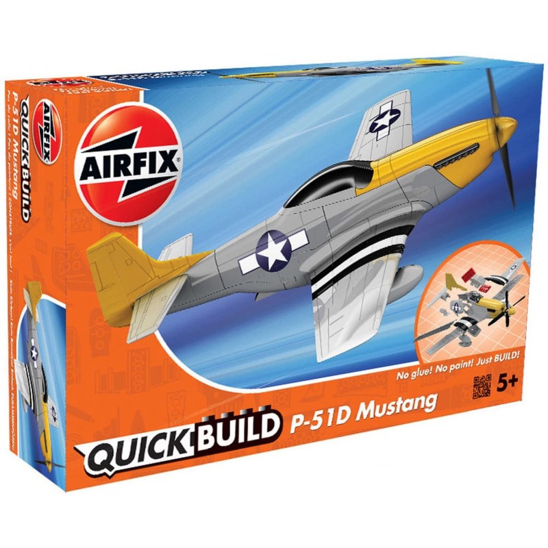 Airfix - Maquette d'avion - Quick Build - Mustang P-51D