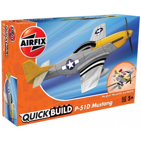 Airfix - Maquette d'avion - Quick Build - Mustang P-51D