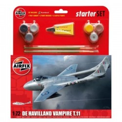 Airfix - Maquette d'avion - Kit complet - De Havilland Vampire T.11