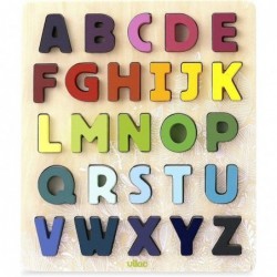 Vilac - Puzzle premier âge - Encastrement en bois - Puzzle ABC Alphabet
