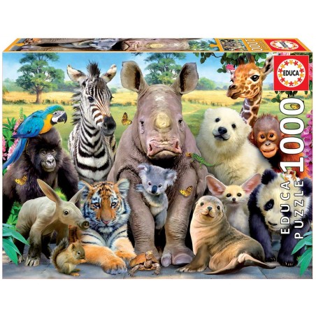 Puzzle animaux 1000 pièces - Educa
