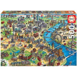 Educa - Puzzle 500 pièces - Plan de Londres