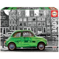Educa-1000 Voiture À Amsterdam Puzzle, 18000, varié, Sin Talla