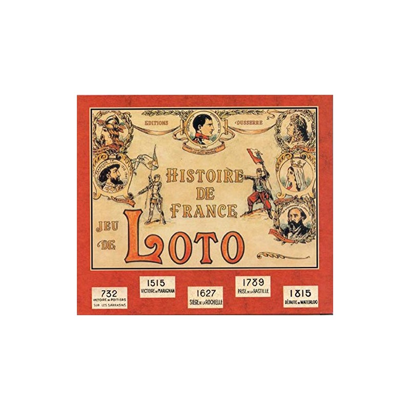Jeu de société - Jeu de loto - Histoire de France