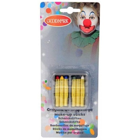 Déguisement - Blister de 5 crayons de cire gras pour maquillage