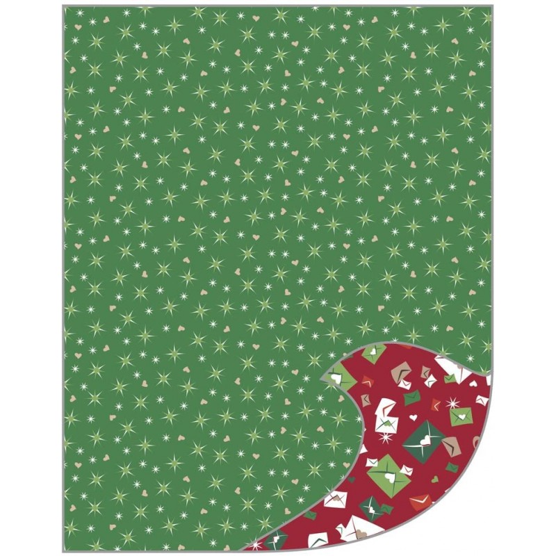 Rayher - Papier de bricolage A4 - 21,3 x 30 cm - 220g/m2 - Motif étoiles de Noël