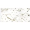 Rayher - Blister de 4000 paillettes bombées percées sequin - Blanc - 6 mm