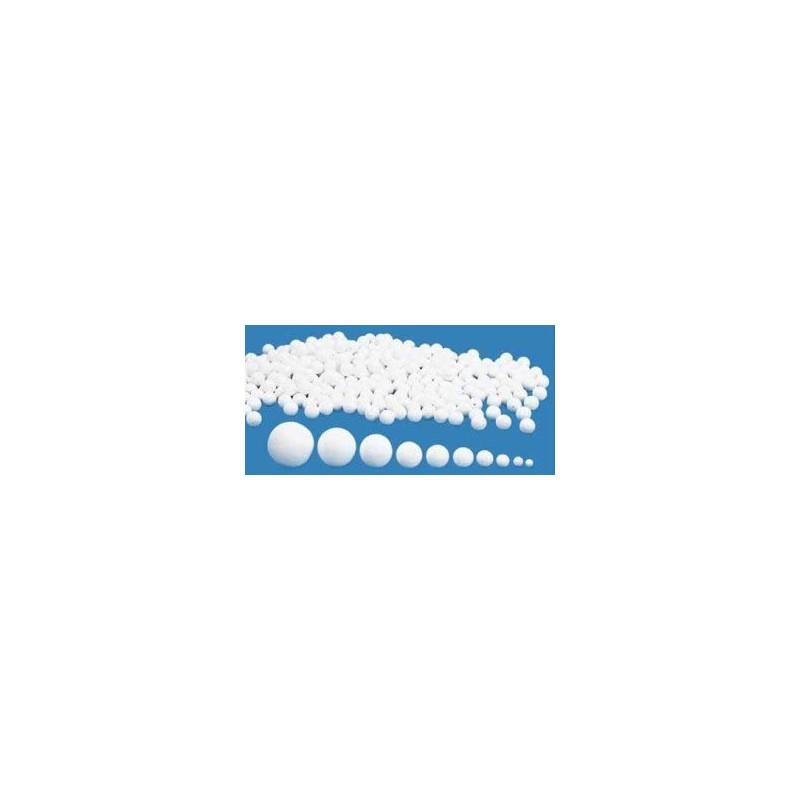 Rayher - Sachet de 25 perles en ouate blanche - 25 mm