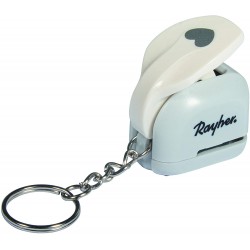 Rayher - Mini perforatrice en porte clé - Motif coeur