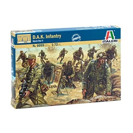 Italeri - I6099 - Maquette - Figurine - Infanterie Afrika Korps - Echelle 1:72