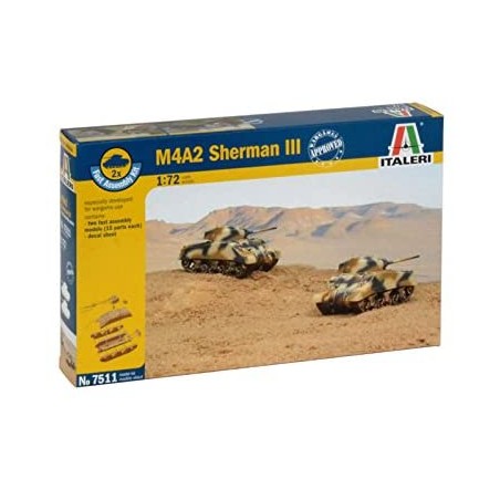 Italeri - I7511 - Maquette - Chars d'assaut - M4A2 Sherman - Echelle 1:72