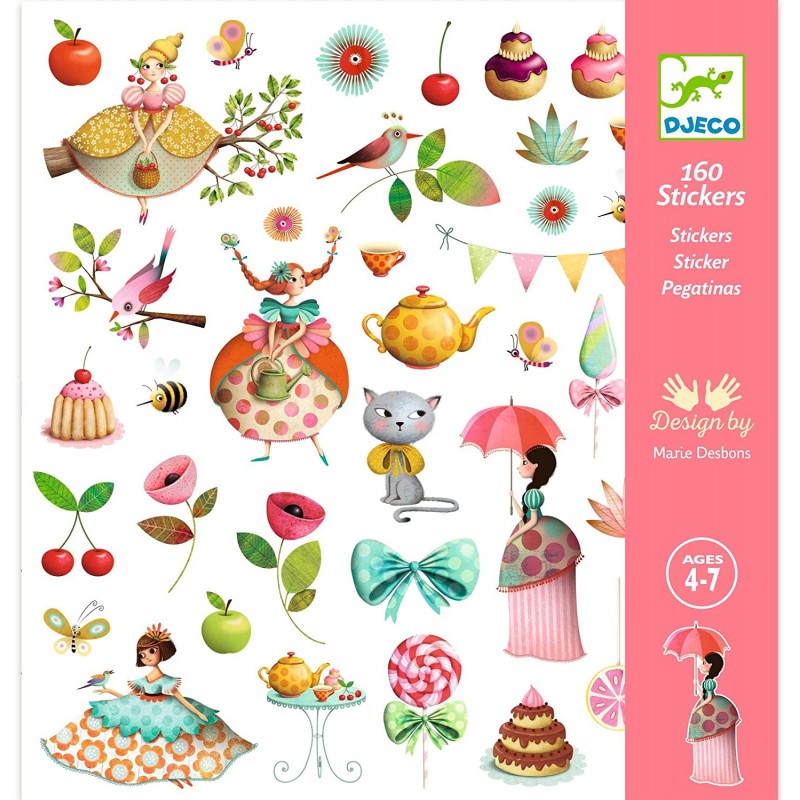 Djeco - DJ08884 - Stickers - Le goûter des princesses